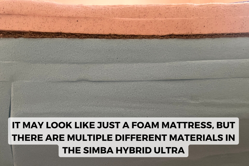 simba hybrid ultra mattress composition